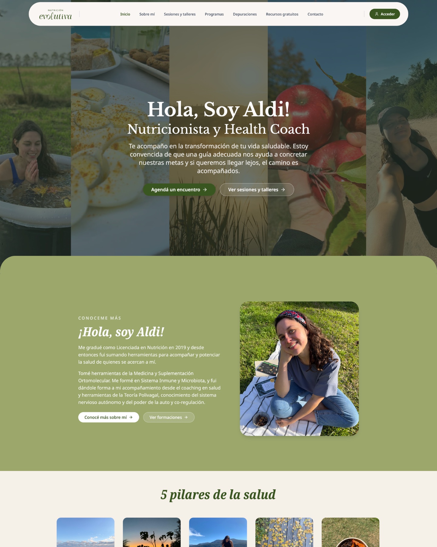 Nutrición Evolutiva: proyecto de web institucional de UCODE